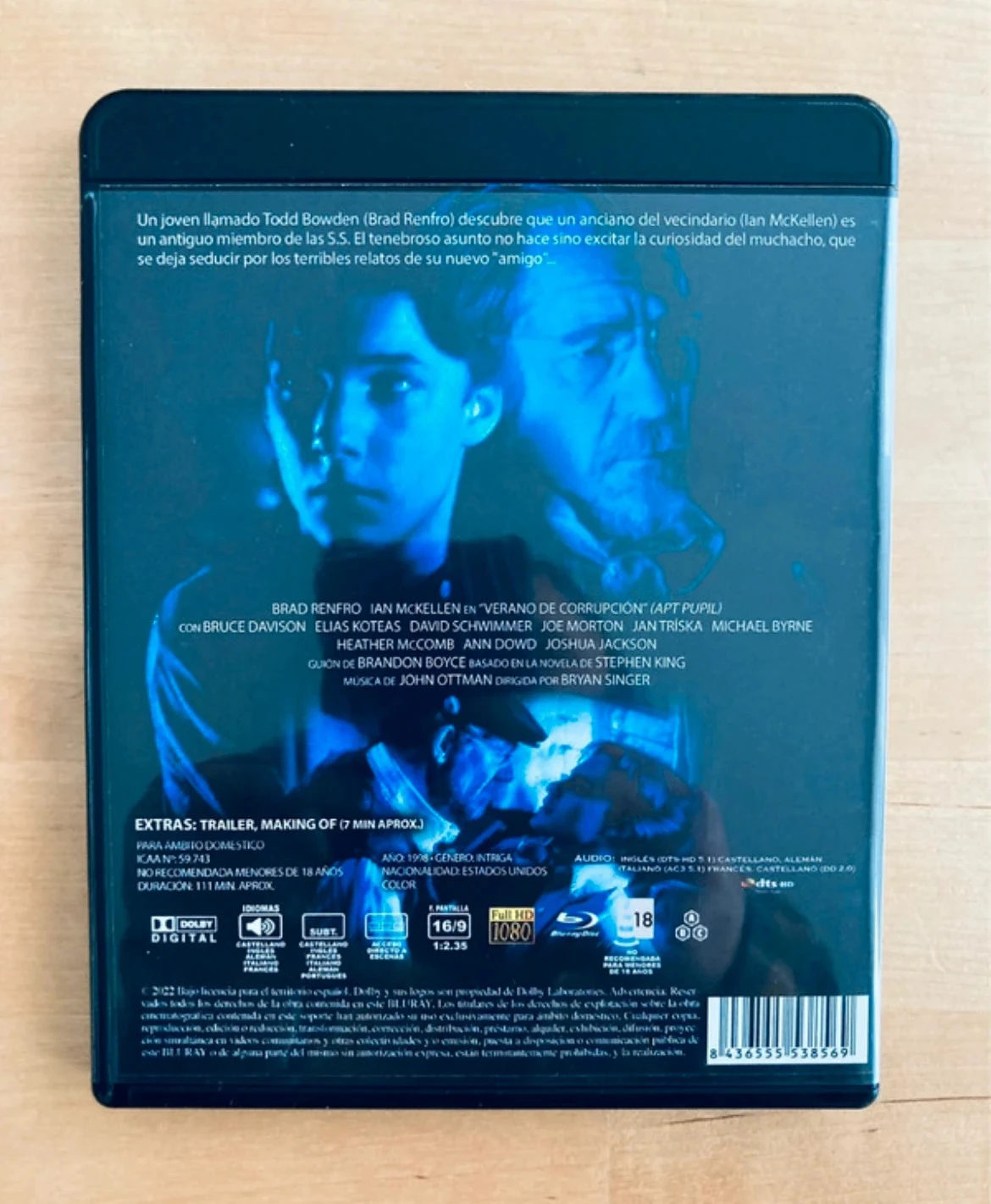 Blu-ray Un alumno aventajado Stephen King. – photo 3